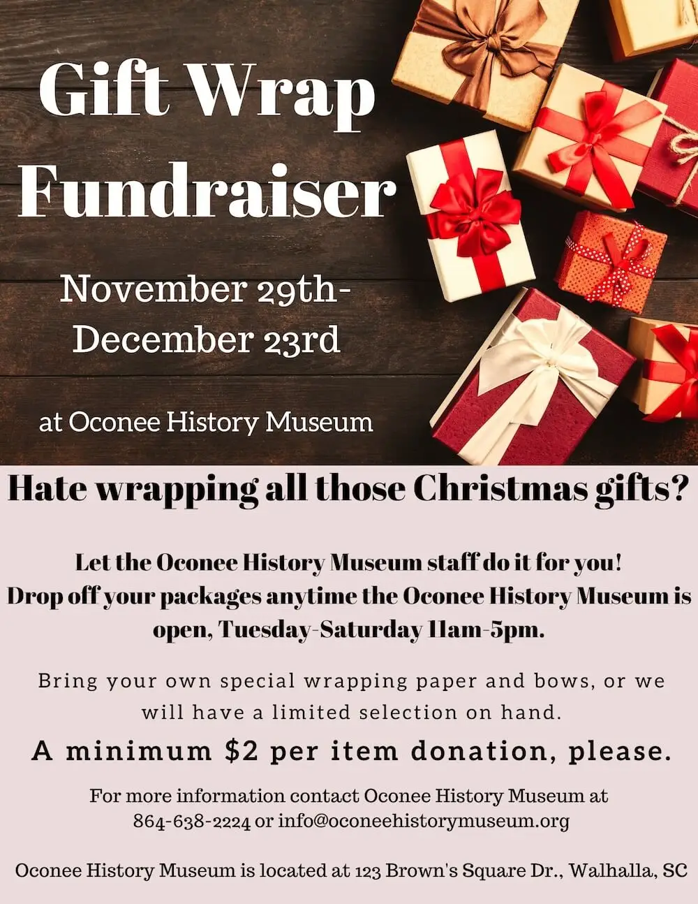image for gift wrap fundraiser